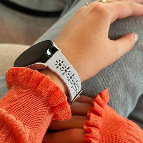 Strap-it Strap-it Bracelet silicone avec motif Polar Pacer (gris)