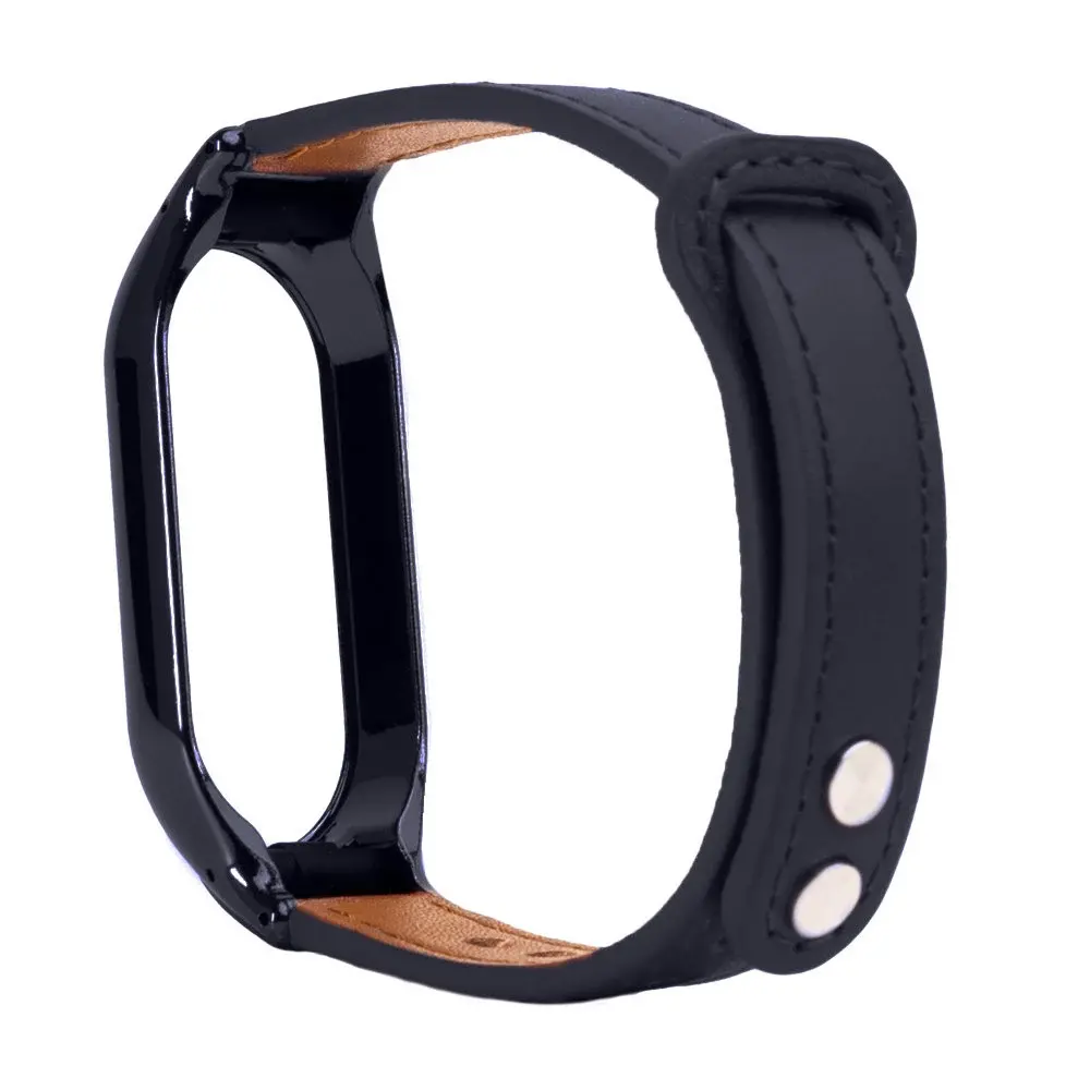 Strap-it Strap-it Bracelet cuir Xiaomi Mi Band 7 (bleu)