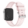 Bandz Bandz Bracelet silicone Apple Watch avec motif cuir (rose) Bandz Bandz Bracelet silicone Apple Watch avec motif cuir (rose)