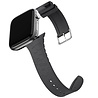 Bandz Bandz Bracelet silicone Apple Watch avec motif cuir (gris foncé) Bandz Bandz Bracelet silicone Apple Watch avec motif cuir (gris foncé)