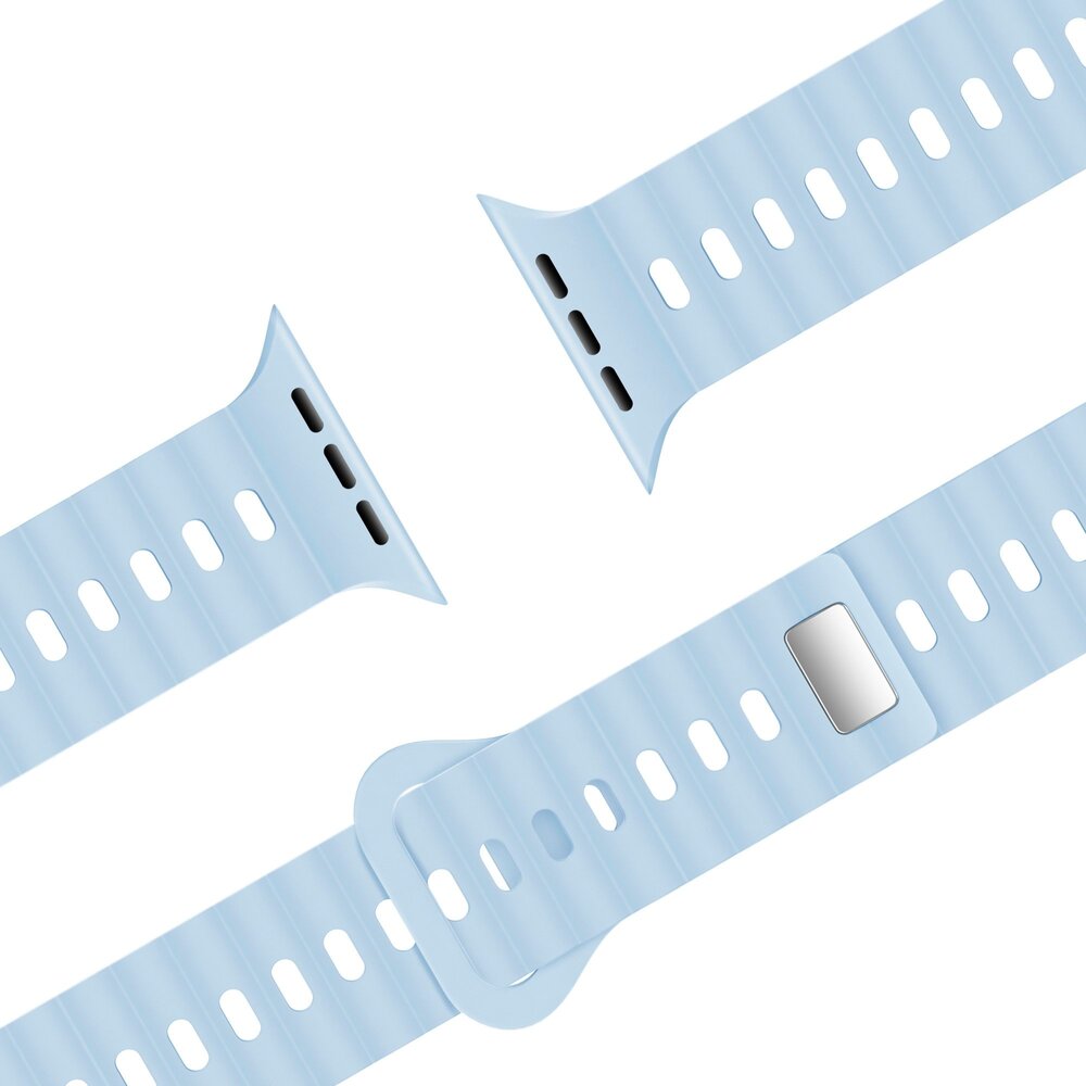 Bandz Bandz Bracelet silicone 'Single Link' Apple Watch (bleu clair)