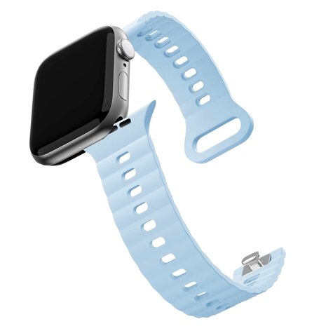 Bandz Bandz Bracelet silicone 'Single Link' Apple Watch (bleu clair)