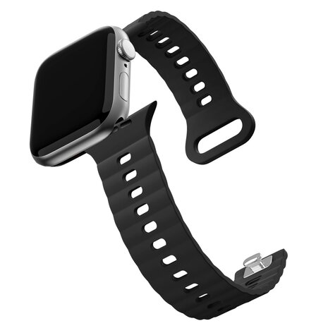 Bandz Bandz Bracelet silicone 'Single Link' Apple Watch (noir)