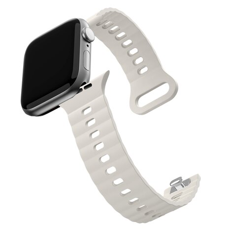Bandz Bandz Bracelet silicone 'Single Link' Apple Watch (lumière stellaire)