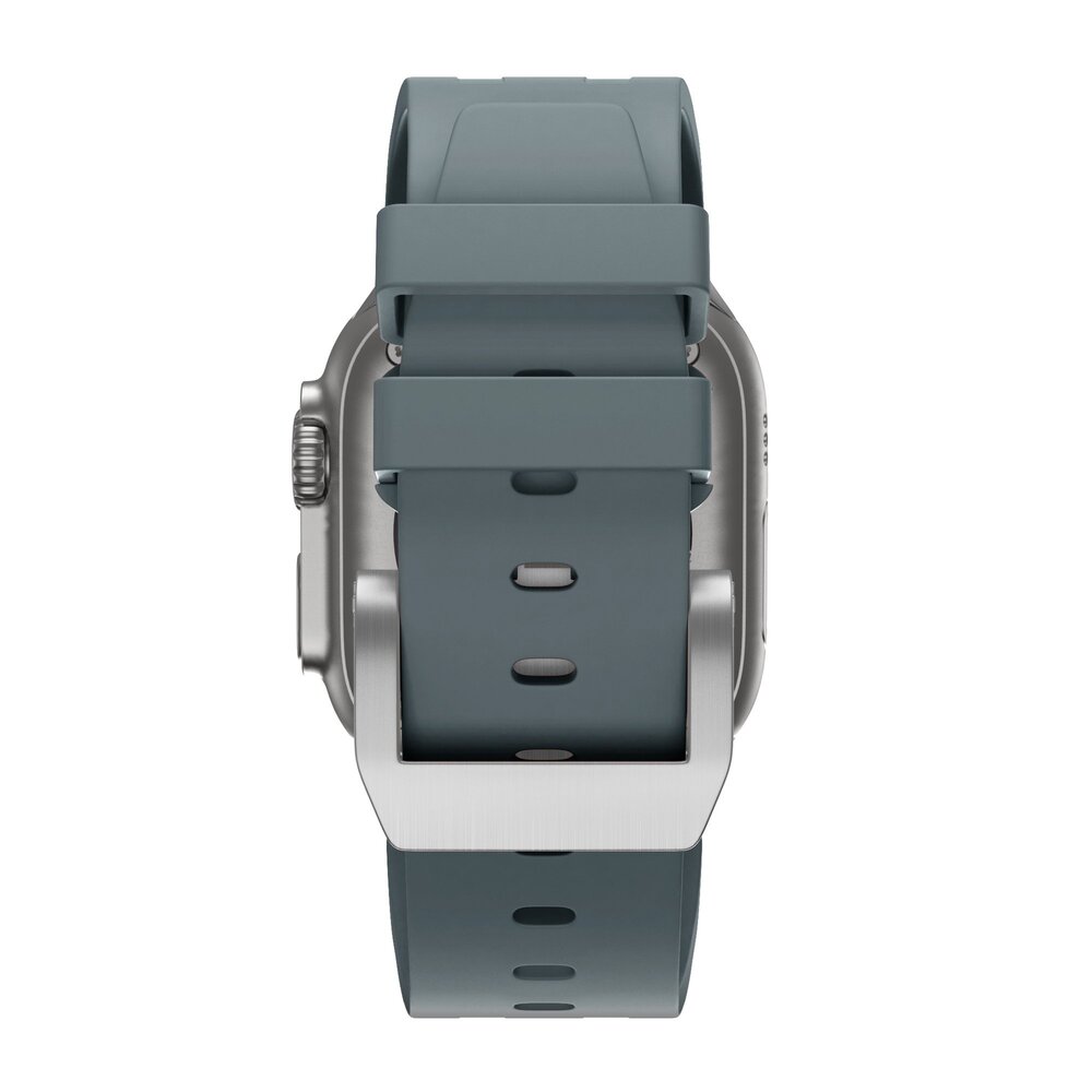 Bandz Bandz Bracelet silicone 'Luxe Liquid' Apple Watch (gris avec argent)