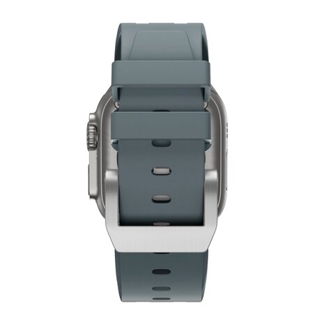 Bandz Bandz Bracelet silicone 'Luxe Liquid' Apple Watch (gris avec argent)