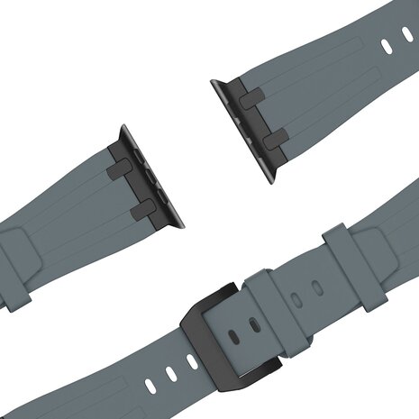 Bandz Bandz Bracelet silicone 'Luxe Liquid' Apple Watch (gris avec noir)