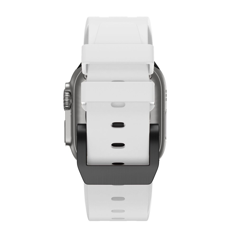 Bandz Bandz Bracelet silicone 'Luxe Liquid' Apple Watch (blanc avec noir)