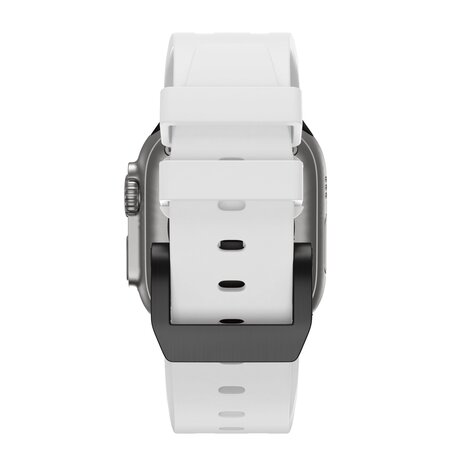 Bandz Bandz Bracelet silicone 'Luxe Liquid' Apple Watch (blanc avec noir)