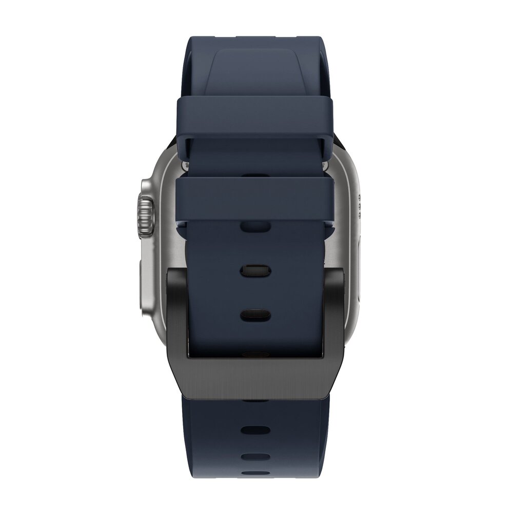 Bandz Bandz Bracelet silicone 'Luxe Liquid' Apple Watch (bleu avec noir)