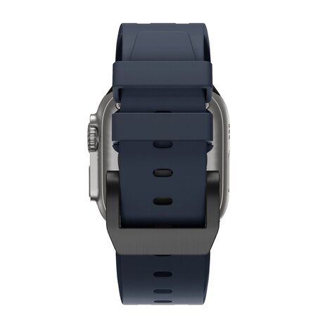 Bandz Bandz Bracelet silicone 'Luxe Liquid' Apple Watch (bleu avec noir)