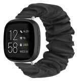 Strap-it Bracelet chouchou Fitbit Versa 3 (noir)