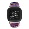 Strap-it Strap-it Bracelet chouchou Fitbit Versa 3 (bleu rose melange) Strap-it Strap-it Bracelet chouchou Fitbit Versa 3 (bleu rose melange)