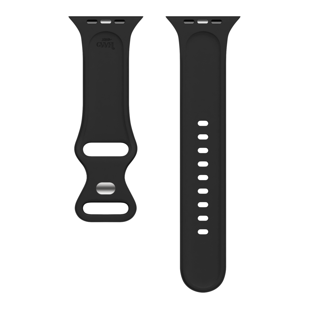 xoxo Wildhearts xoxo Wildhearts Bracelet silicone Apple Watch imprimé léopard (noir)