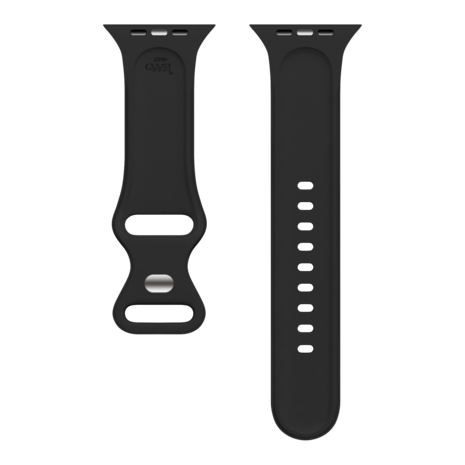 xoxo Wildhearts xoxo Wildhearts Bracelet silicone Apple Watch imprimé léopard (noir)