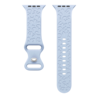 xoxo Wildhearts xoxo Wildhearts Bracelet silicone Apple Watch imprimé léopard (bleu clair) xoxo Wildhearts xoxo Wildhearts Bracelet silicone Apple Watch imprimé léopard (bleu clair)