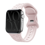 xoxo Wildhearts xoxo Wildhearts Bracelet silicone Apple Watch imprimé léopard (rose clair)