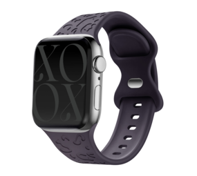 xoxo Wildhearts xoxo Wildhearts Bracelet silicone Apple Watch imprimé léopard (cerise)