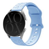 xoxo Wildhearts xoxo Wildhearts Bracelet silicone Samsung Galaxy Watch 6 Classic 47mm imprimé léopard (bleu clair)