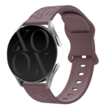 xoxo Wildhearts xoxo Wildhearts Bracelet silicone Samsung Galaxy Watch Active imprimé léopard (baie violette)