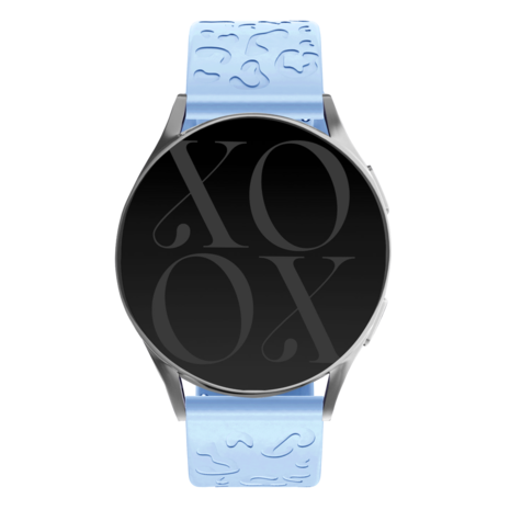 xoxo Wildhearts xoxo Wildhearts Bracelet silicone Samsung Gear Sport imprimé léopard (bleu clair)