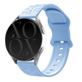 xoxo Wildhearts xoxo Wildhearts Bracelet silicone Huawei Watch GT 3 Pro 43mm imprimé léopard (bleu clair)