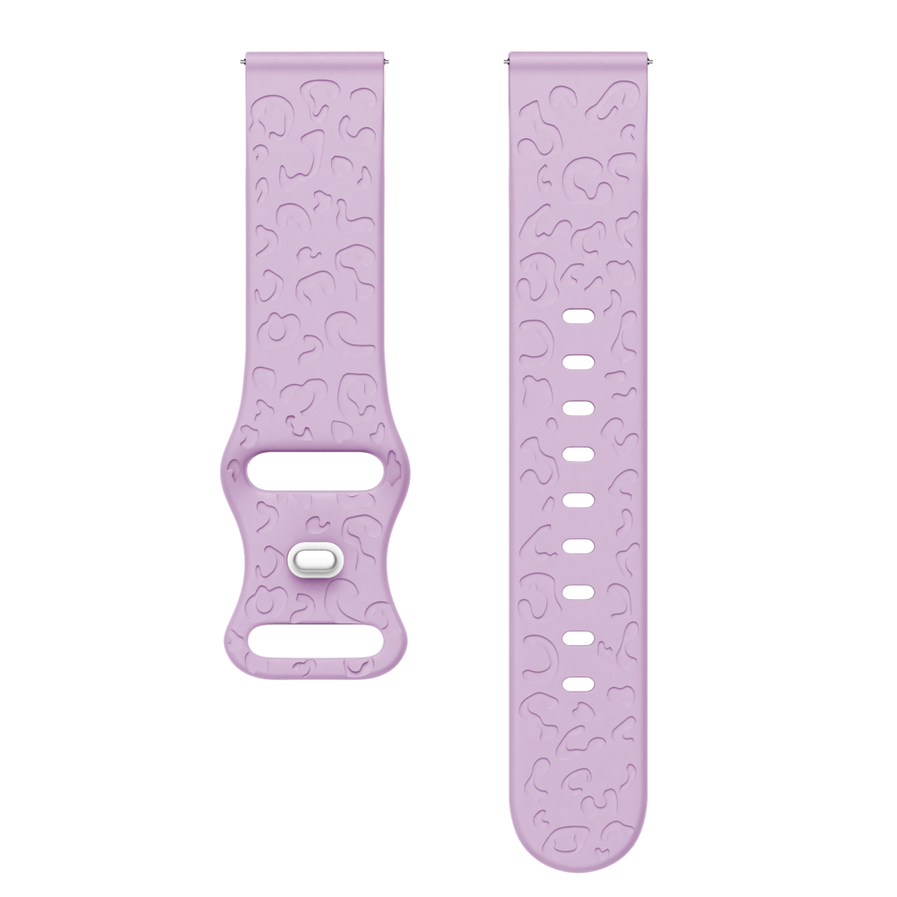 xoxo Wildhearts xoxo Wildhearts Bracelet silicone Amazfit GTS 2 imprimé léopard (lilas)