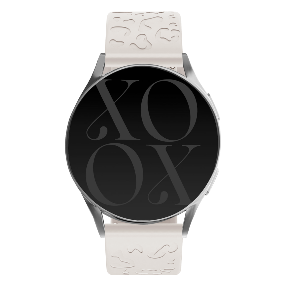xoxo Wildhearts xoxo Wildhearts Bracelet silicone Xiaomi Amazfit GTR 42mm imprimé léopard (lumière stellaire)