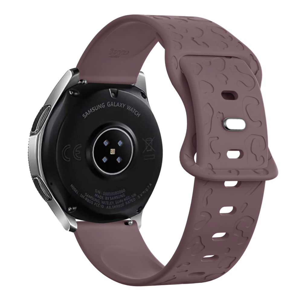 xoxo Wildhearts xoxo Wildhearts Bracelet silicone Xiaomi Amazfit Bip imprimé léopard (baie violette)