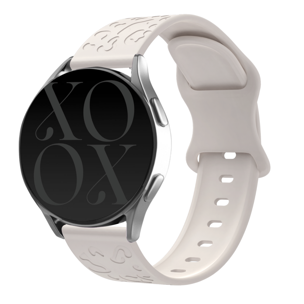 xoxo Wildhearts xoxo Wildhearts Bracelet silicone Honor Magic Watch 2 42mm imprimé léopard (lumière stellaire)
