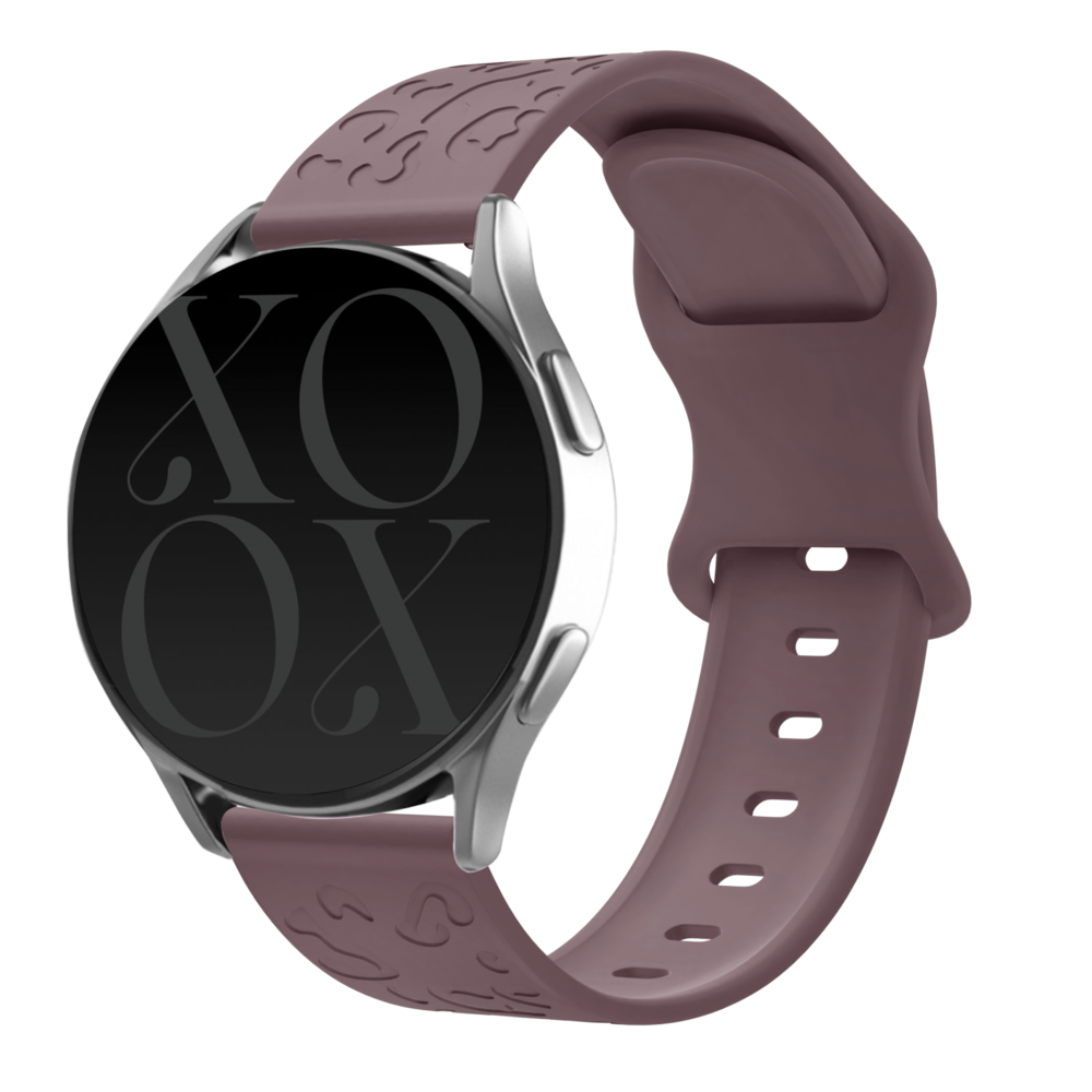 xoxo Wildhearts xoxo Wildhearts Bracelet silicone Polar Unite imprimé léopard (baie violette)