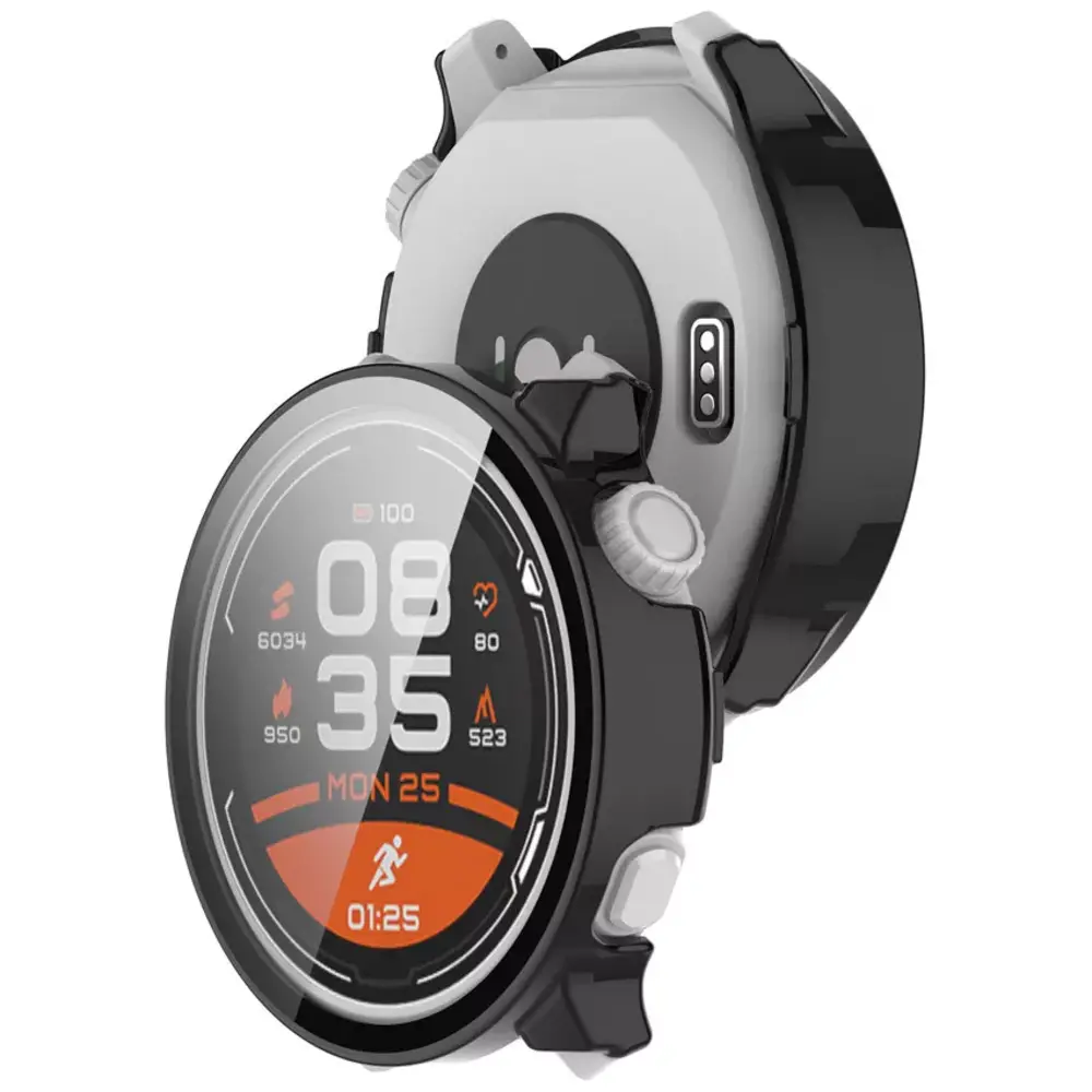 Strap-it Strap-it Coque rigide avec verre Coros Pace 2 (noir)