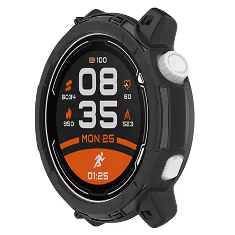 Strap-it Strap-it Coque TPU robuste Coros Pace 2 (noir)