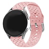 Strap-it Strap-it Bracelet silicone tissé Samsung Galaxy Watch FE (rose)