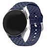 Strap-it Strap-it Bracelet silicone tissé Samsung Galaxy Watch FE (bleu foncé) Strap-it Strap-it Bracelet silicone tissé Samsung Galaxy Watch FE (bleu foncé)