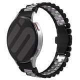 Strap-it Bracelet acier Jubilee Samsung Galaxy Watch FE (noir/argent)