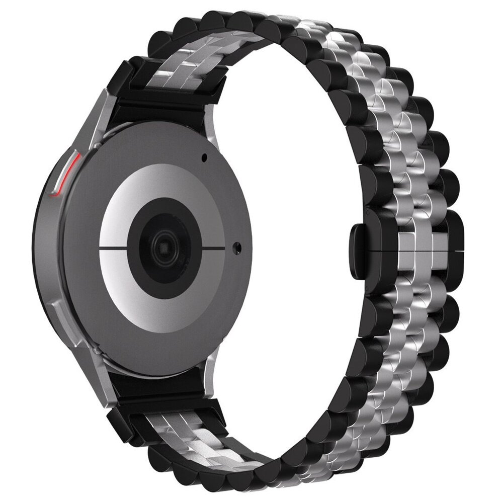 Strap-it Strap-it Bracelet acier Jubilee Samsung Galaxy Watch FE (noir/argent)