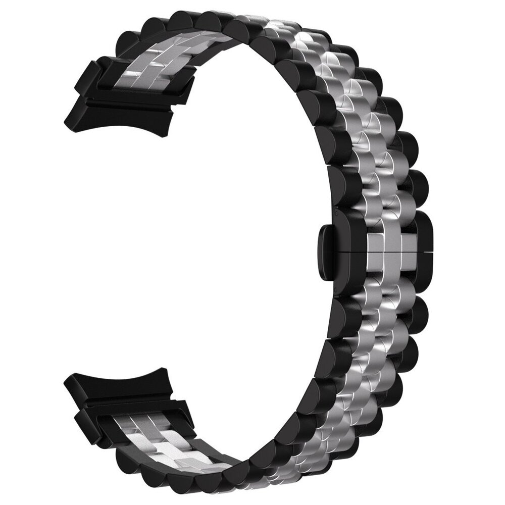 Strap-it Strap-it Bracelet acier Jubilee Samsung Galaxy Watch FE (noir/argent)