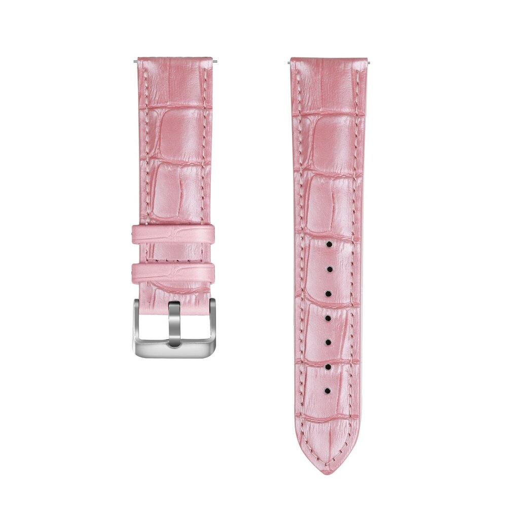 Strap-it Strap-it Bracelet cuir motif crocodile Samsung Galaxy Watch FE (rose) Strap-it Strap-it Bracelet cuir motif crocodile Samsung Galaxy Watch FE (rose)