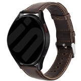 Strap-it Bracelet cuir Samsung Galaxy Watch FE (marron foncé)