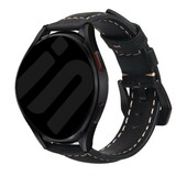 Strap-it Bracelet cuir Samsung Galaxy Watch FE (noir)