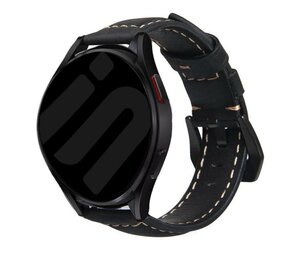 Strap-it Bracelet cuir Samsung Galaxy Watch FE (noir) Strap-it Bracelet cuir Samsung Galaxy Watch FE (noir)