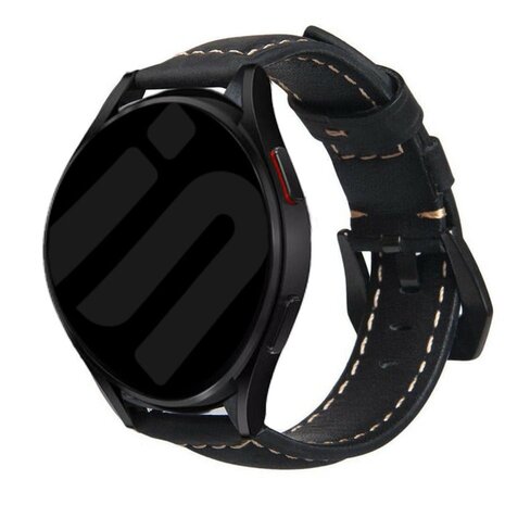 Strap-it Strap-it Bracelet cuir Samsung Galaxy Watch FE (noir) Strap-it Strap-it Bracelet cuir Samsung Galaxy Watch FE (noir)