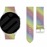 Strap-it Strap-it Bracelet cuir pailleté Samsung Galaxy Watch FE (arc en ciel) Strap-it Strap-it Bracelet cuir pailleté Samsung Galaxy Watch FE (arc en ciel)