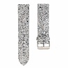Strap-it Strap-it Bracelet cuir pailleté Samsung Galaxy Watch FE (argent) Strap-it Strap-it Bracelet cuir pailleté Samsung Galaxy Watch FE (argent)