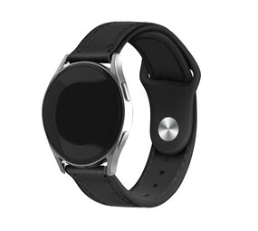 Strap-it Bracelet cuir hybride Samsung Galaxy Watch FE (noir)