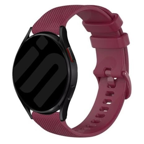 Strap-it Strap-it Bracelet silicone prime Samsung Galaxy Watch FE (vin rouge)