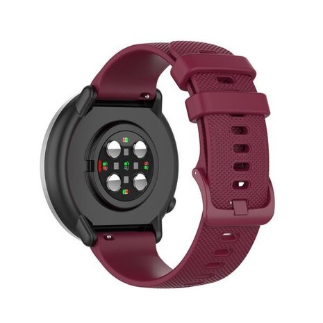 Strap-it Strap-it Bracelet silicone prime Samsung Galaxy Watch FE (vin rouge)
