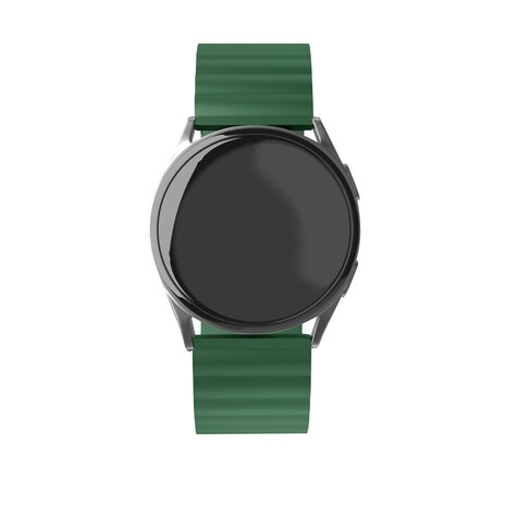 Strap-it Strap-it Bracelet silicone magnetique Samsung Galaxy Watch FE (vert)