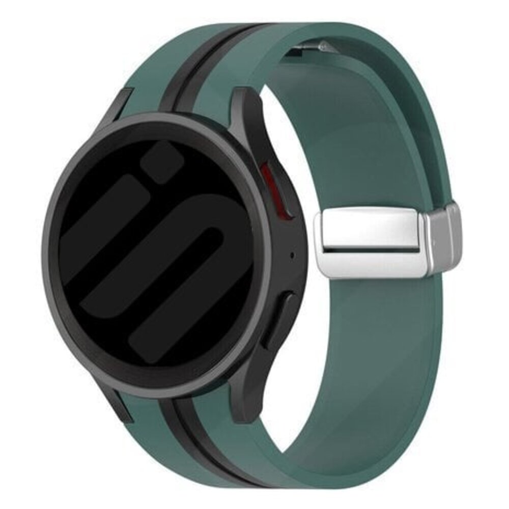 Strap-it Strap-it Bracelet magnetique sport Samsung Galaxy Watch FE (vert/noir)